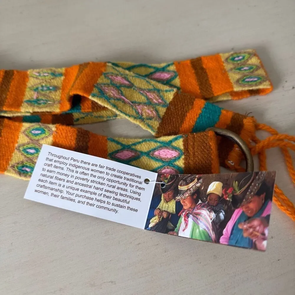 New Jenny Krauss Capetown Handwoven Wool Belt